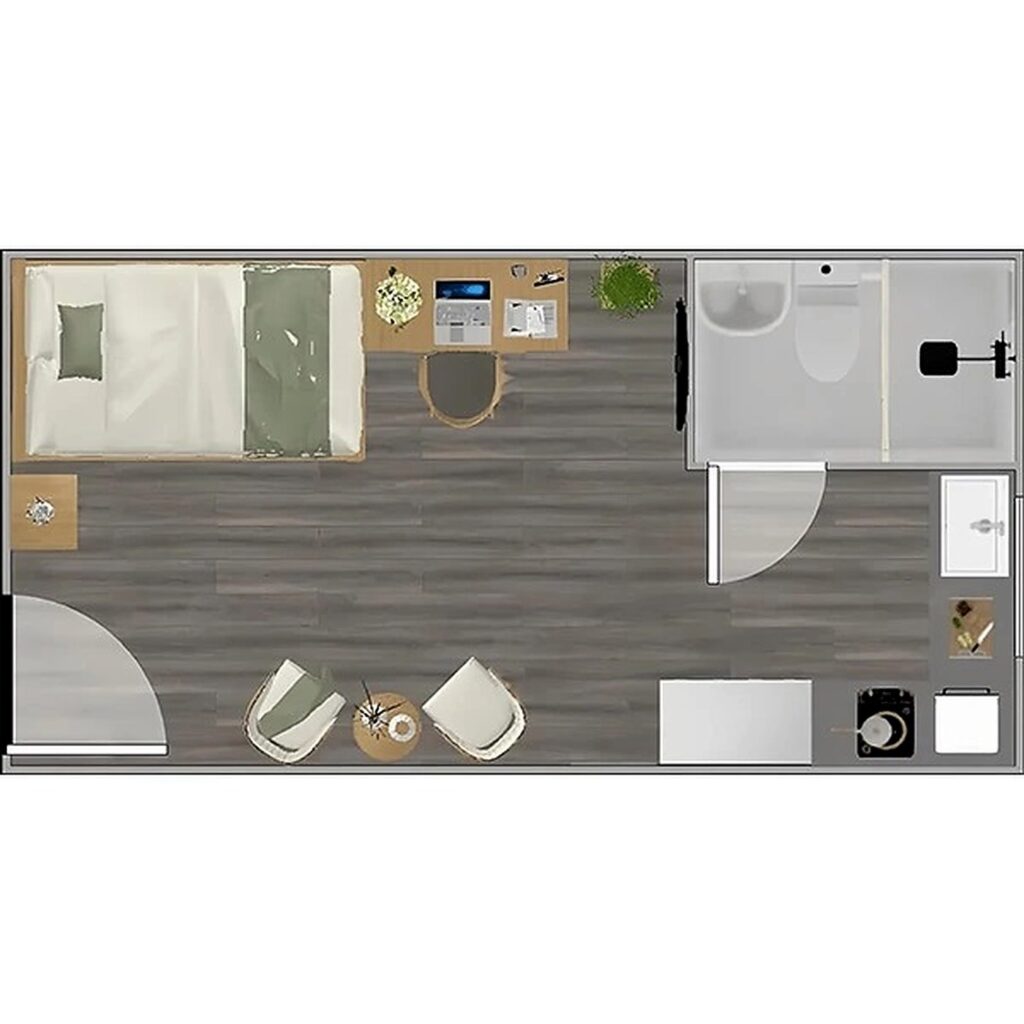 Flat Pack Container House Floor Plan